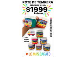 POTE DE TEMPERA SEÑORITA
