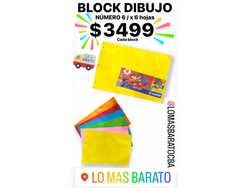 BLOCK DIBUJO N6 X6