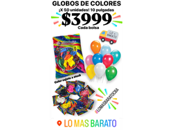 GLOBO X50 UNIDADES