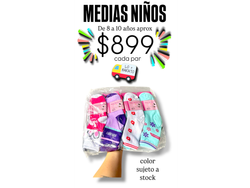MEDIAS NIÑOS DE 8 A 10 AÑOS