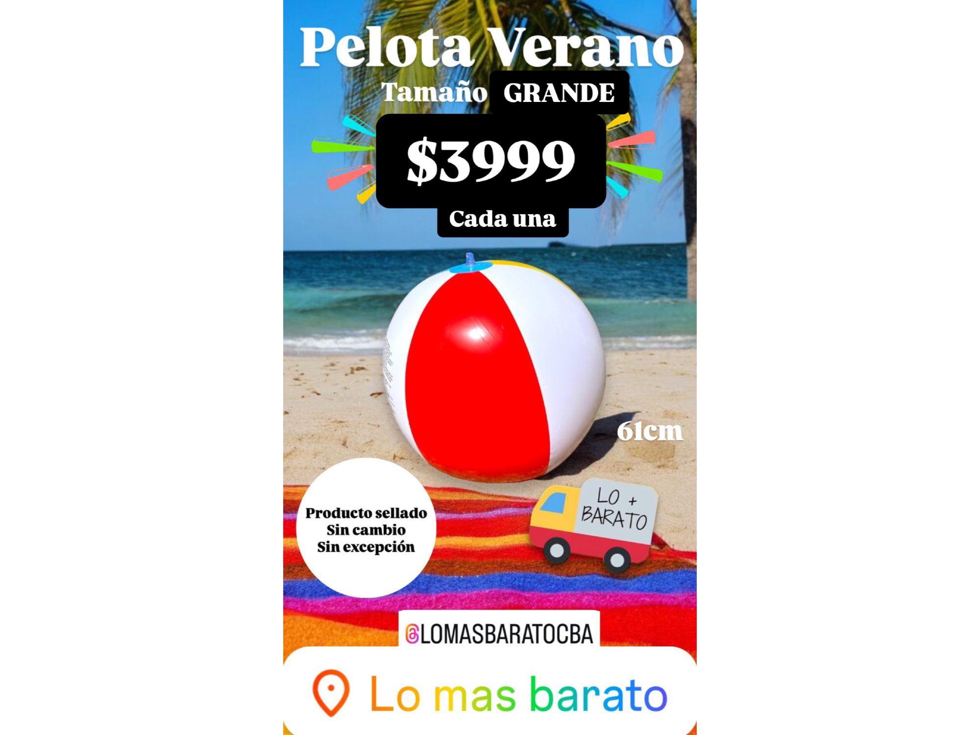 PELOTA VERANO TAMAÑO GRANDE