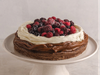 Brownie con frutos rojos