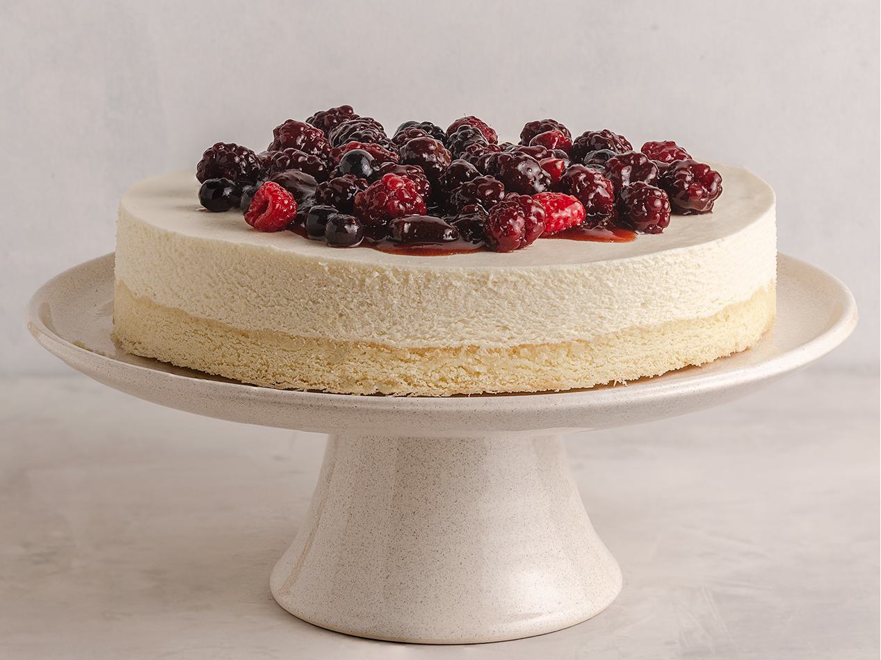 Cheesecake con frutos rojos