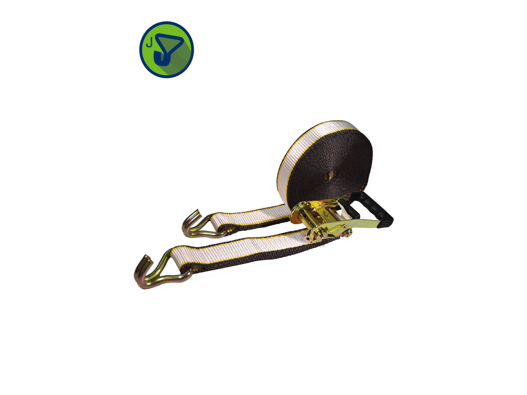 EQUIPO CRIQUET TENSOR 50mm DE ANCHO GANCHO J – 9m CMR 5000 Kg DPT050309J