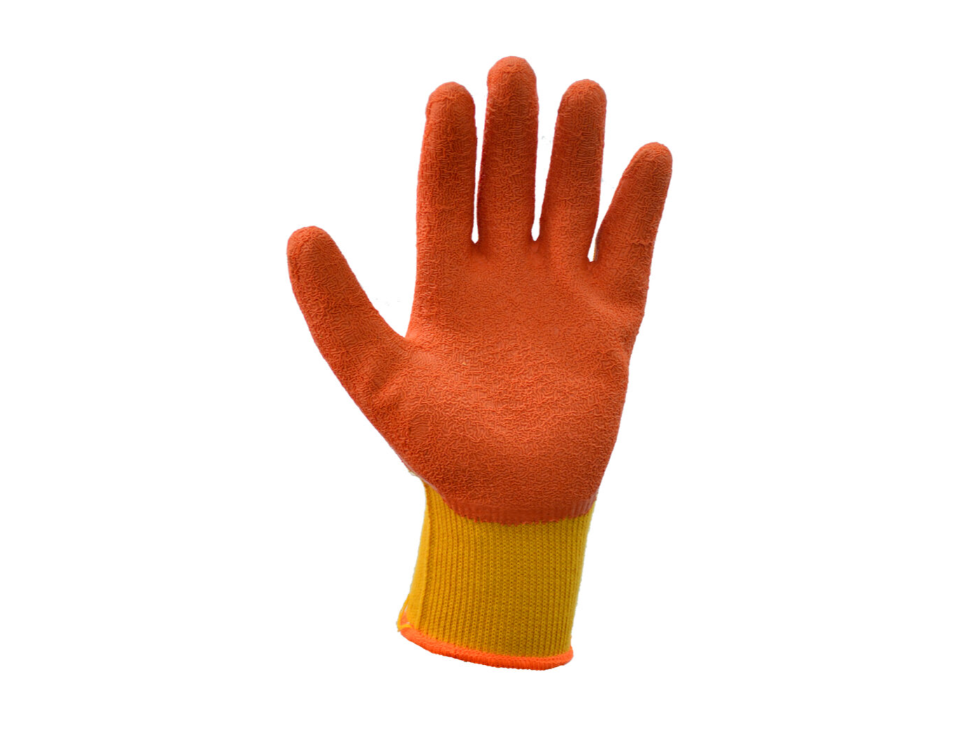 Guante Tejido, Talle 10 Sin Costura G10 Amarillo Recubierto en Látex Rugoso 89065