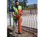 Malla Naranja Reticulada Plástica Liviana, Rollo de 1×45 m 2,56kg ucu0500pv
