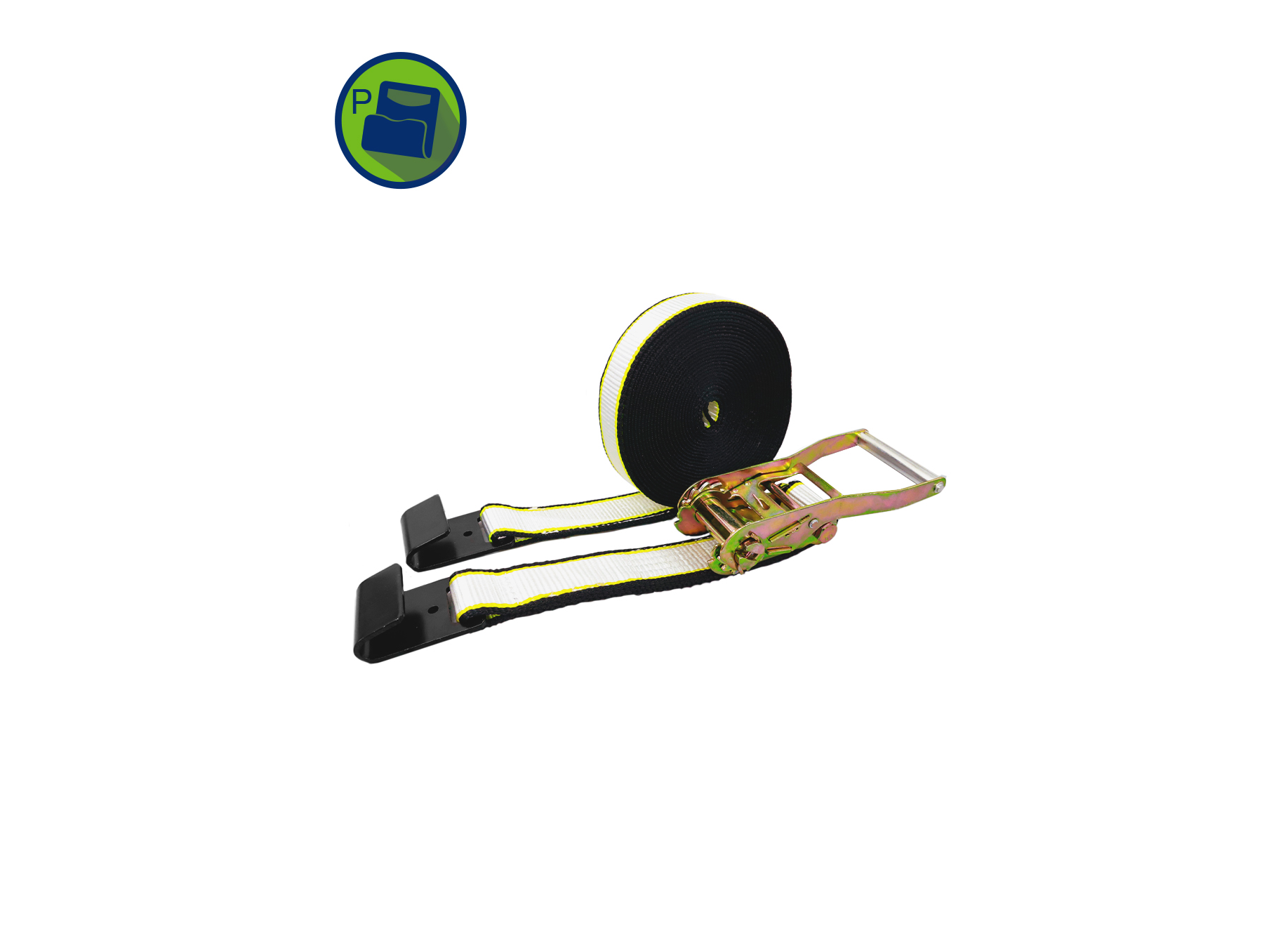 EQUIPO CRIQUET TENSOR 50mm DE ANCHO GANCHO P – 6m CMR 5000 Kg DPT050306P