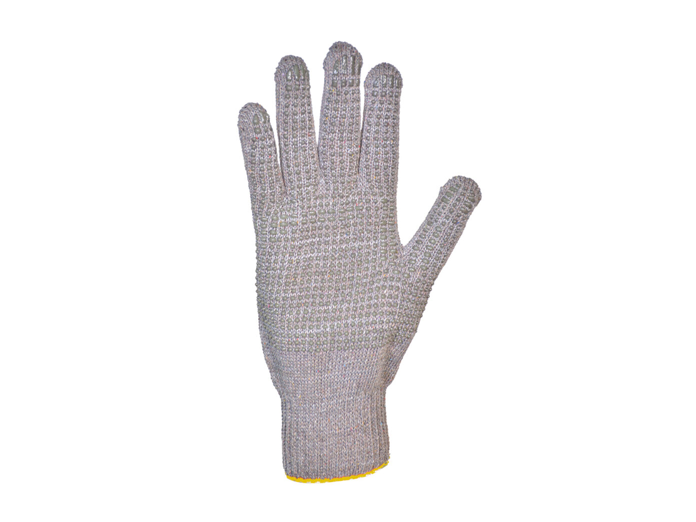 Guante Sin Costura Algodón G7 Gris Moteado Talle 8 Economico 813093