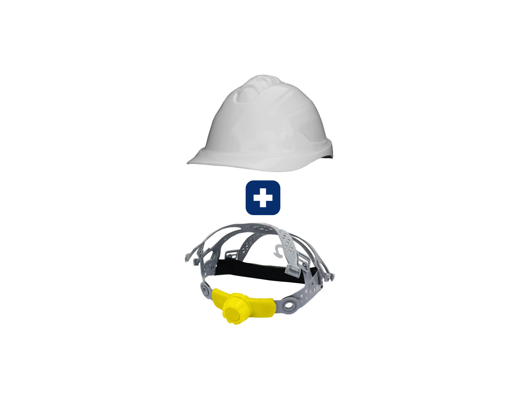 Casco Completo – Carcasa Clase B Color Blanco + FastTrack UCUKIT1120PC