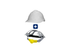 Casco Completo – Carcasa Clase B Color Blanco + FastTrack UCUKIT1120PC
