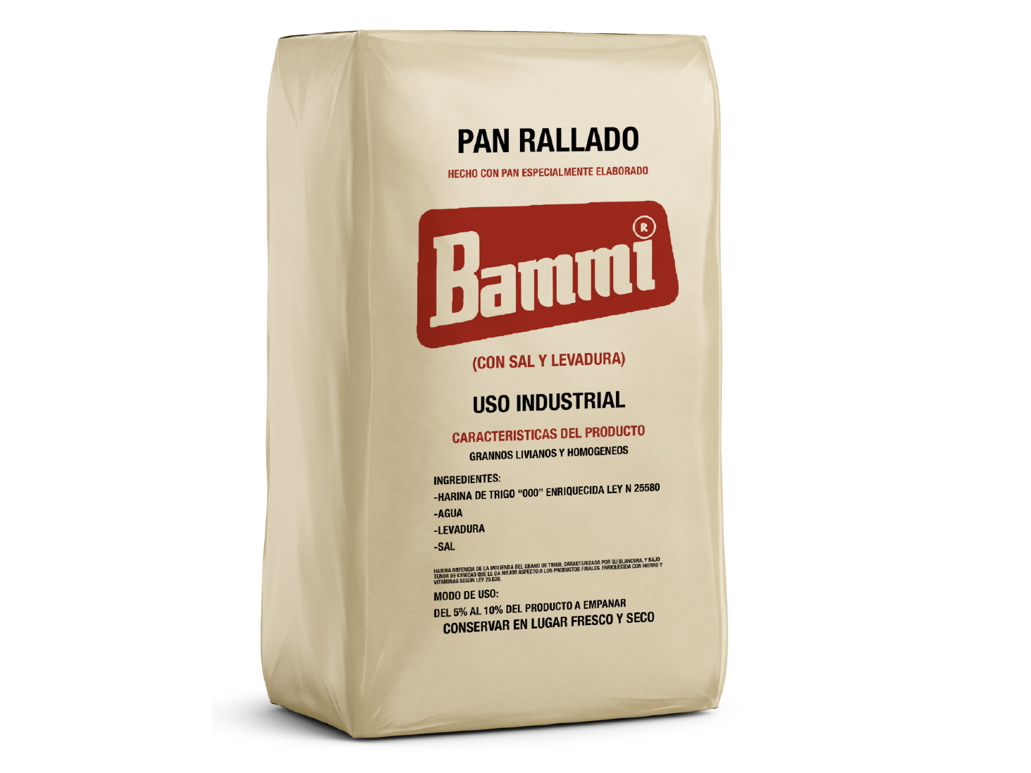 PAN RALLADO BAMMI X 20 Kgrs