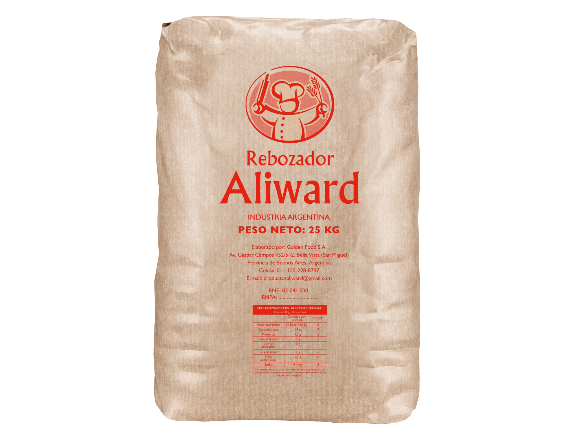 REBOZADOR NATURAL ALIWARD X 25 Kgrs