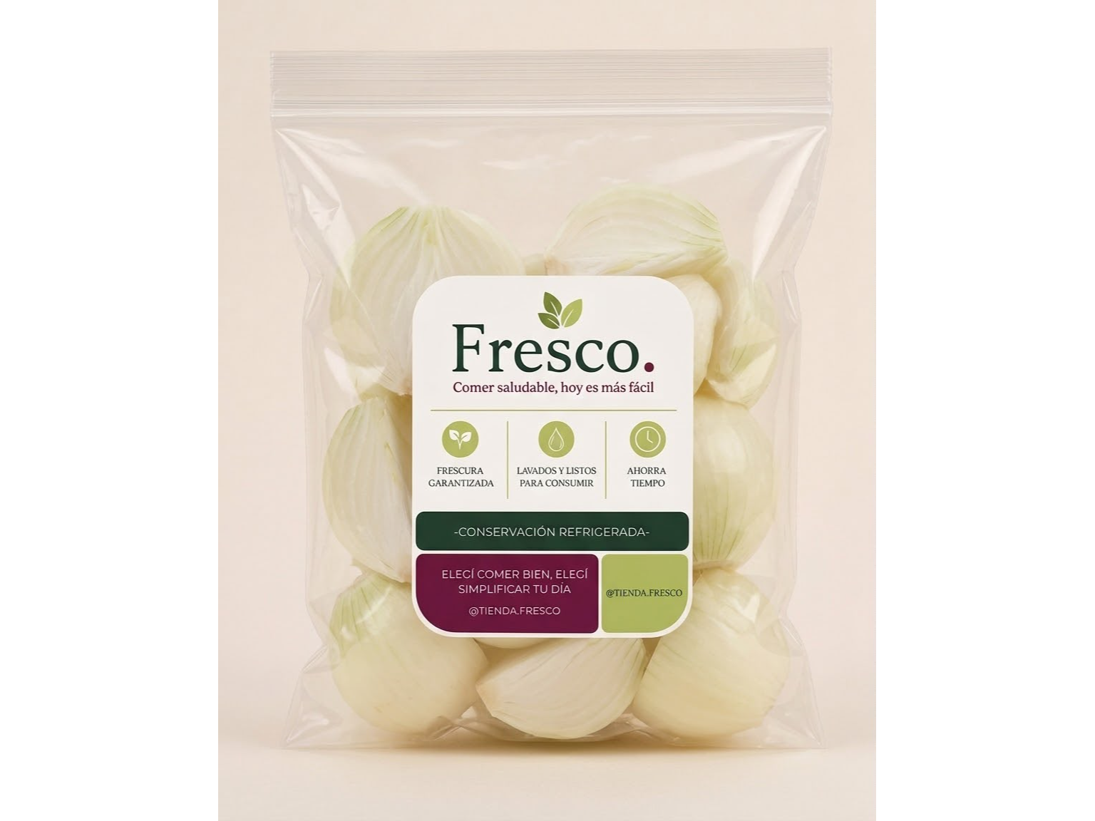 Cebolla en trozos