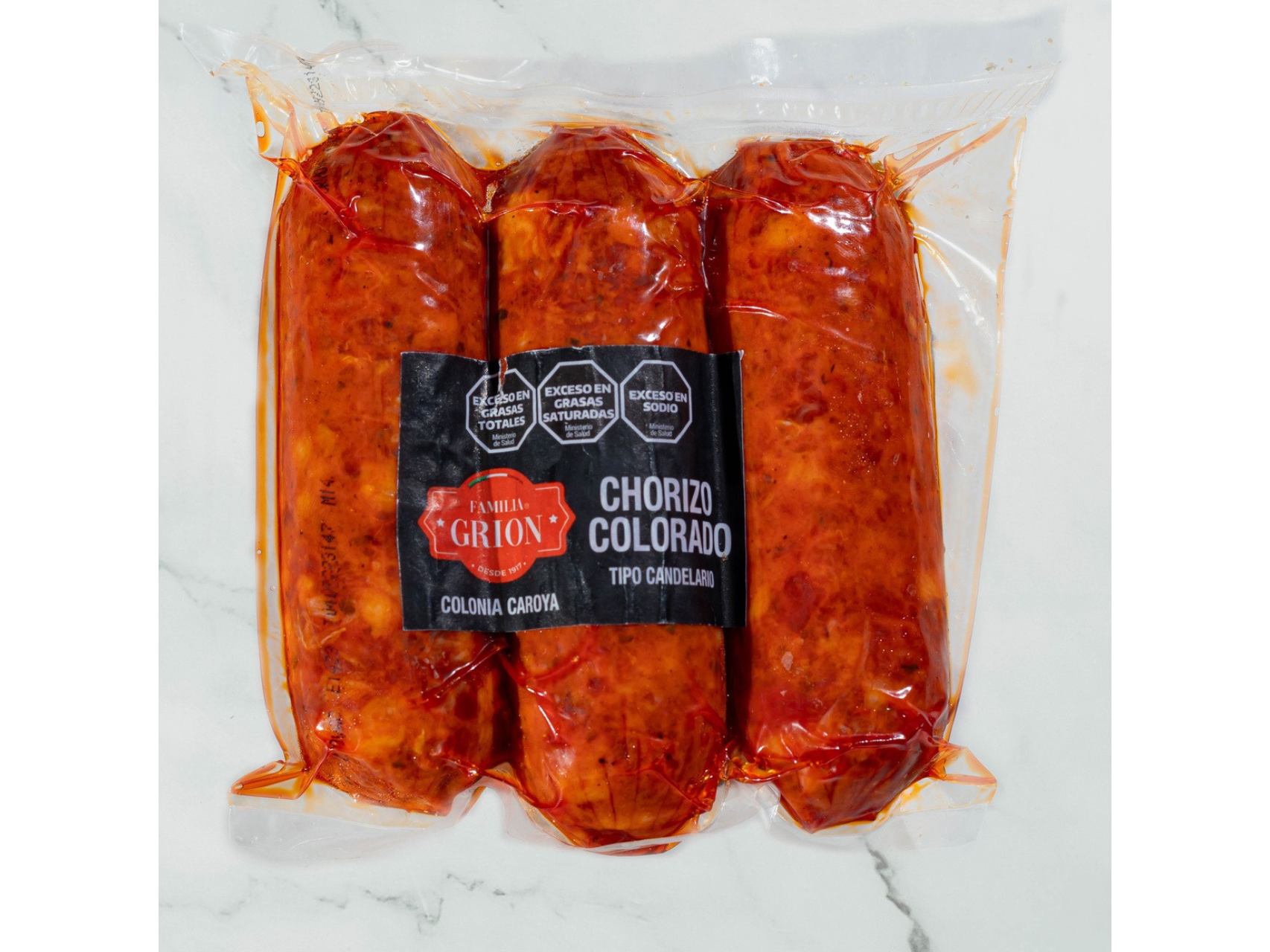 CHORIZO COLORADO ESTILO CANDELARIO (peso aprox.450g) .