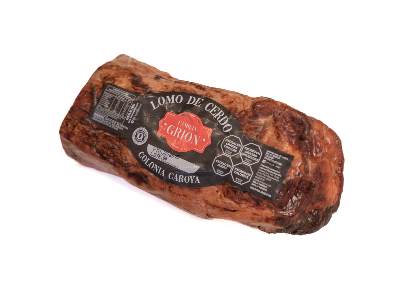 LOMO AHUMADO CANADIENSE - GRION - (peso aprox, 1,6 Kg)