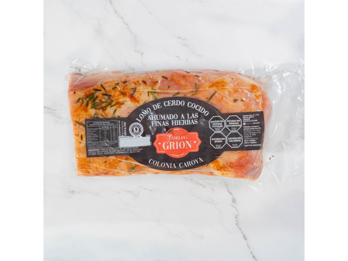 LOMO AHUMADO A LAS FINAS HIERBAS - GRION - (peso aprox, 1,6 Kg)
