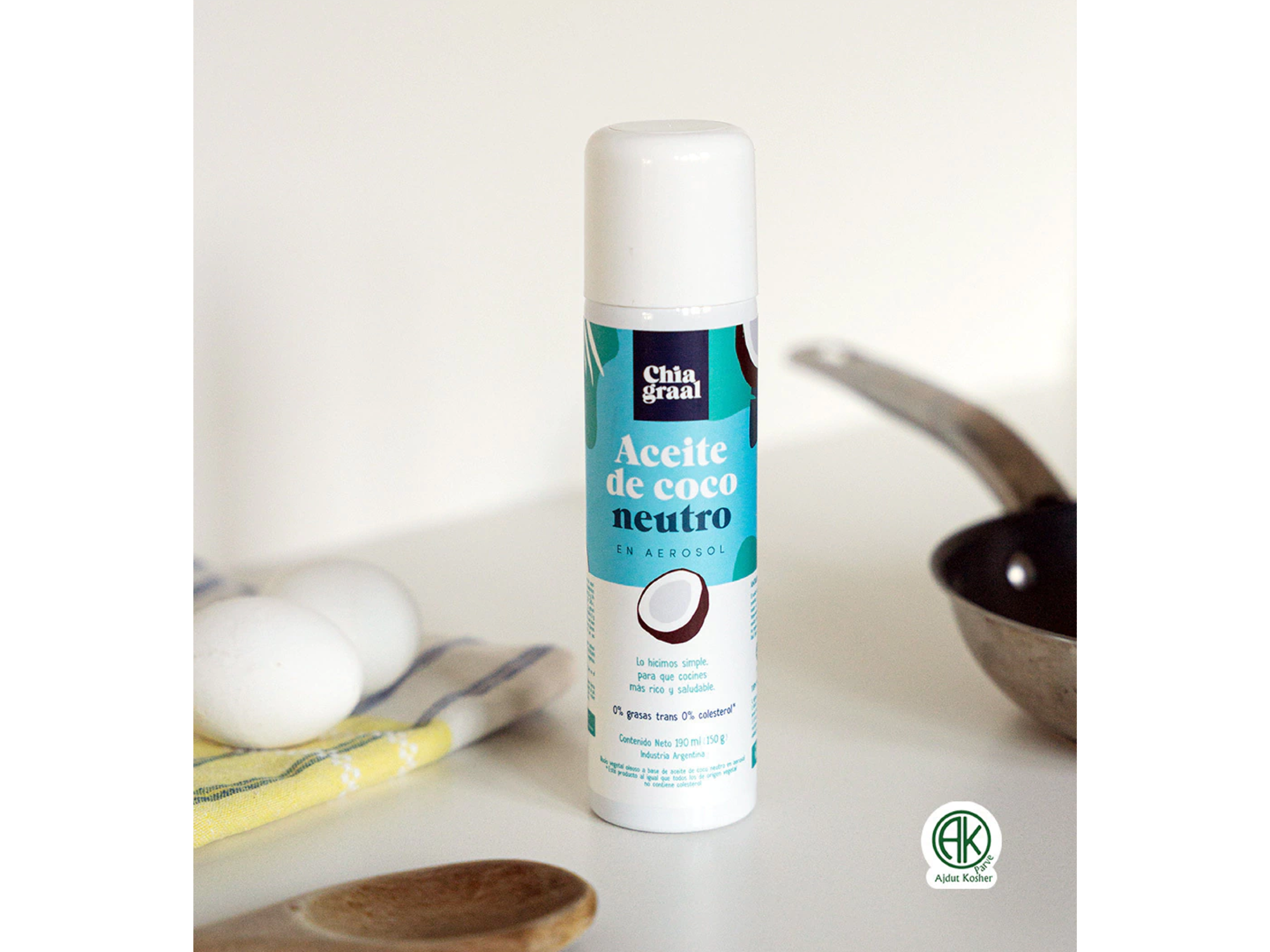 CHIAGRAAL - Aceite de Coco en Aerosol Neutro