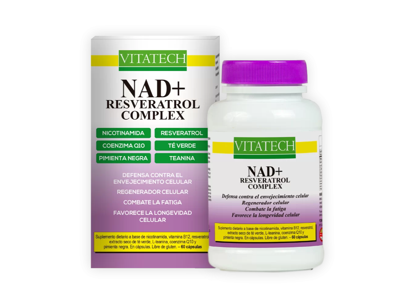 NAD+ Resveratrol Complex x 60 cápsulas