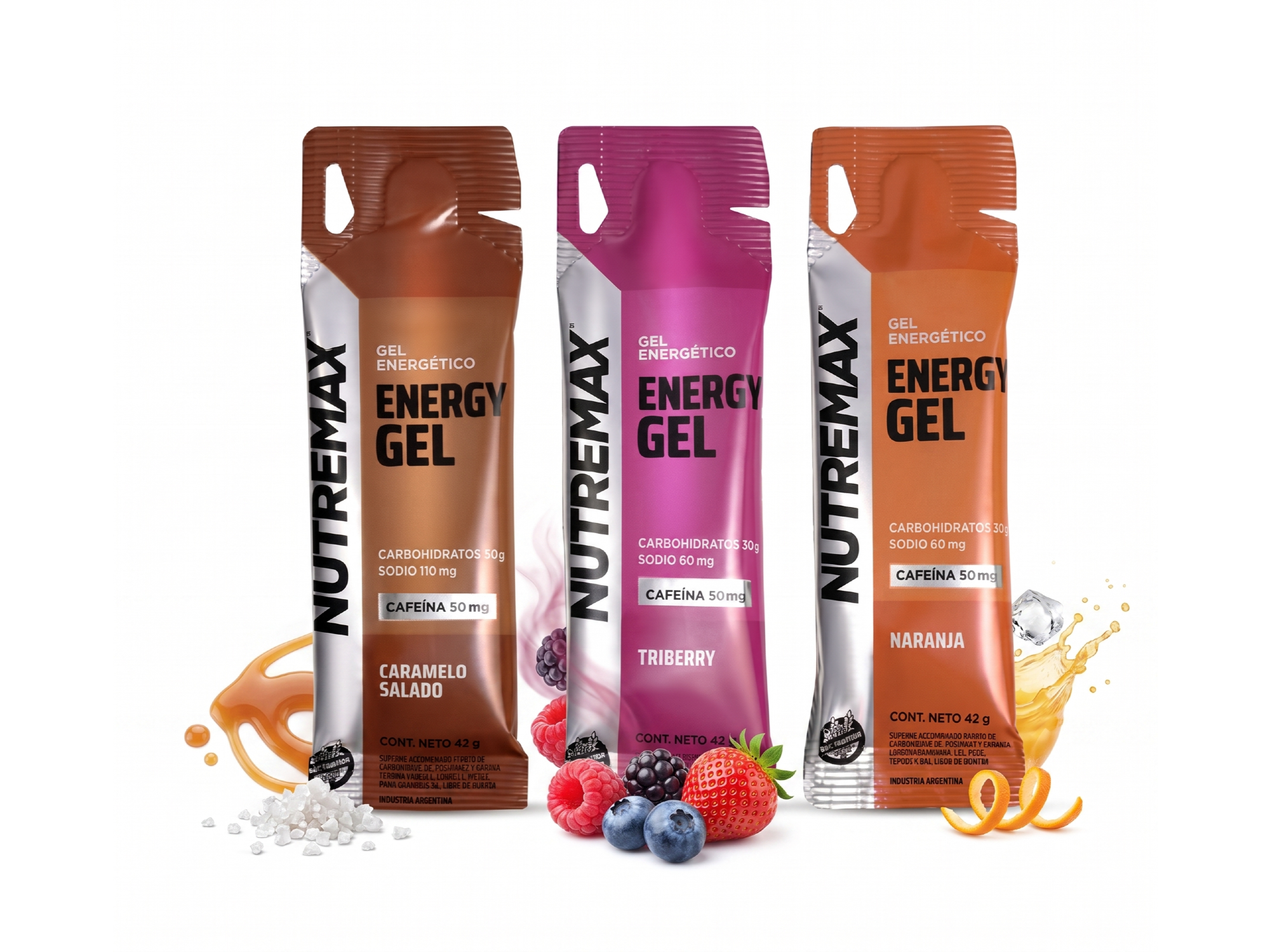 ENERGY GEL con cafeina- Caja de 12 unidades