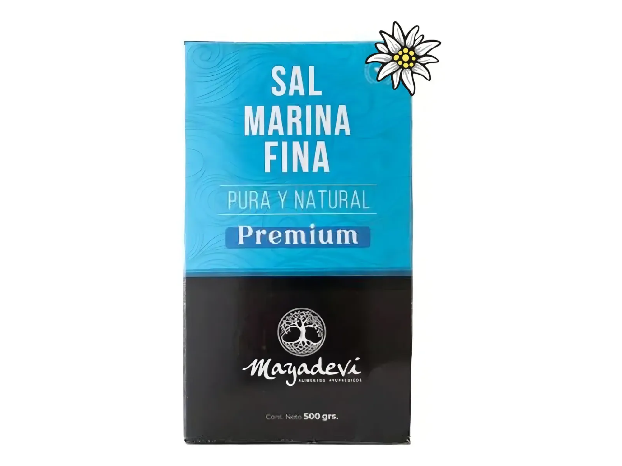 Sal Marina Fina Pura y Natural Premium Mayadevi Caja 500g