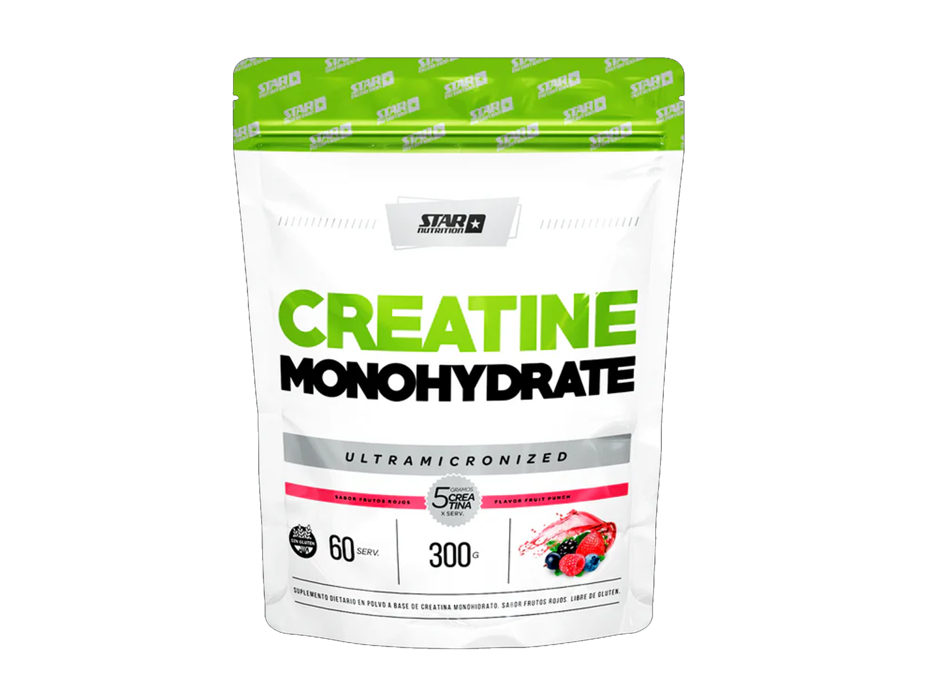 CREATINA STAR 300GR DOYPACK  FUTOS ROJOS