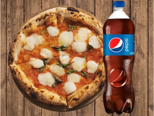 1 Pizza Marguerita + 1 Gaseosa de 1,5 L
