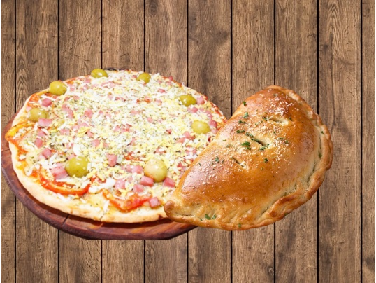 1 Pizza Especial + 1 Calzone