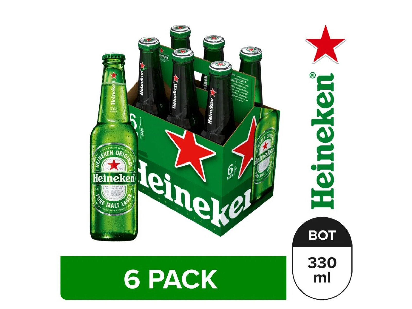 HEINEKEN 330ML X6