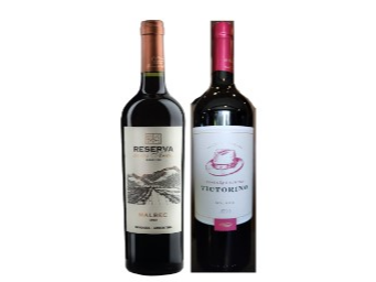 Victorino Malbec + Reserva de los Andes Malbec