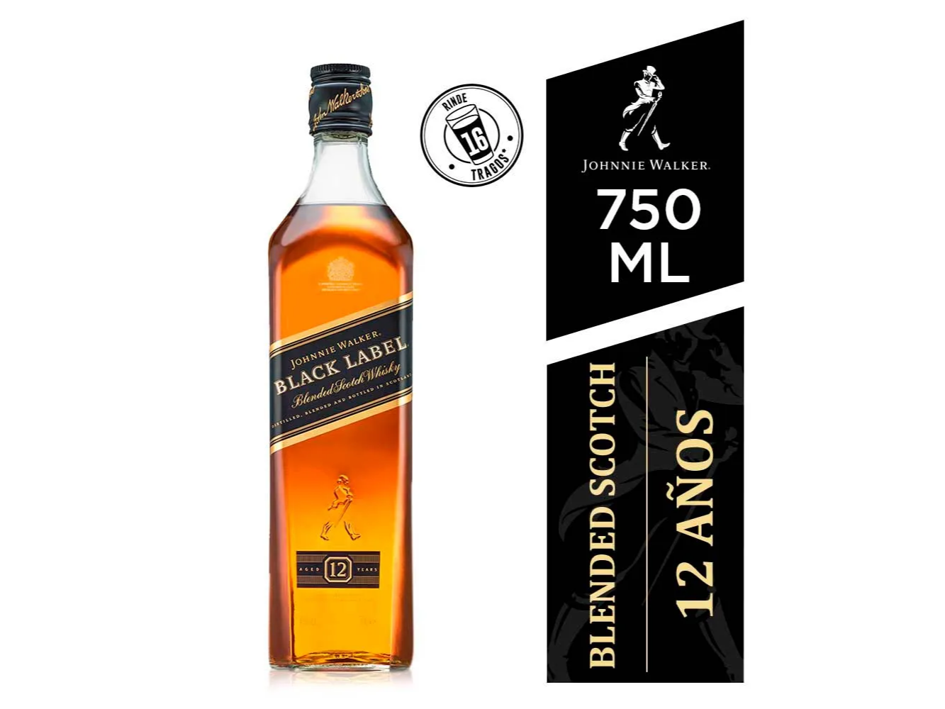 JW Black Label 750ml