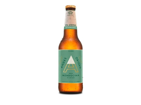 Cerveza rubia Andes origen ipa 340 cc.