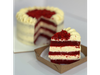 Porción de torta Red Velvet