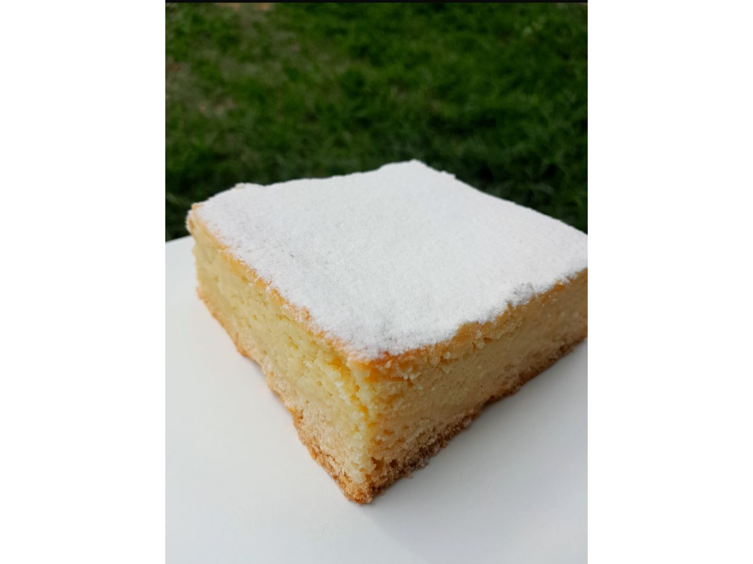 Porción de tarta de ricota