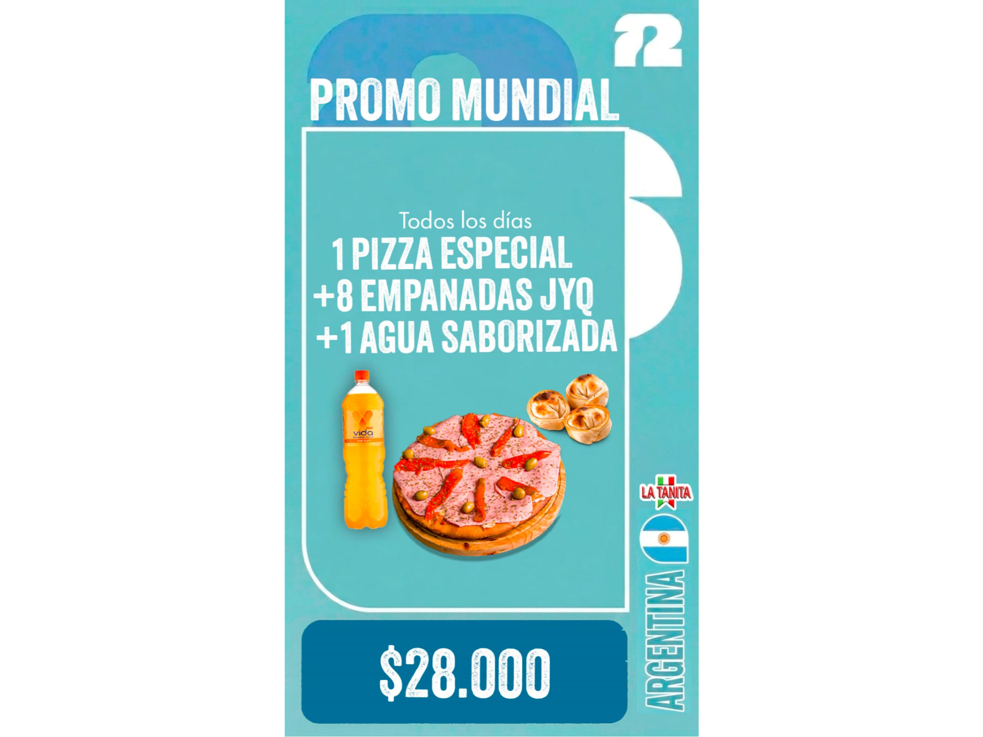 Promo  - Pizza Especial + 8 Empanadas JyQ