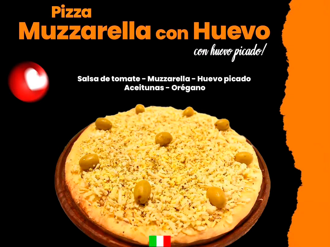 Pizza Muzzarella C/Huevo