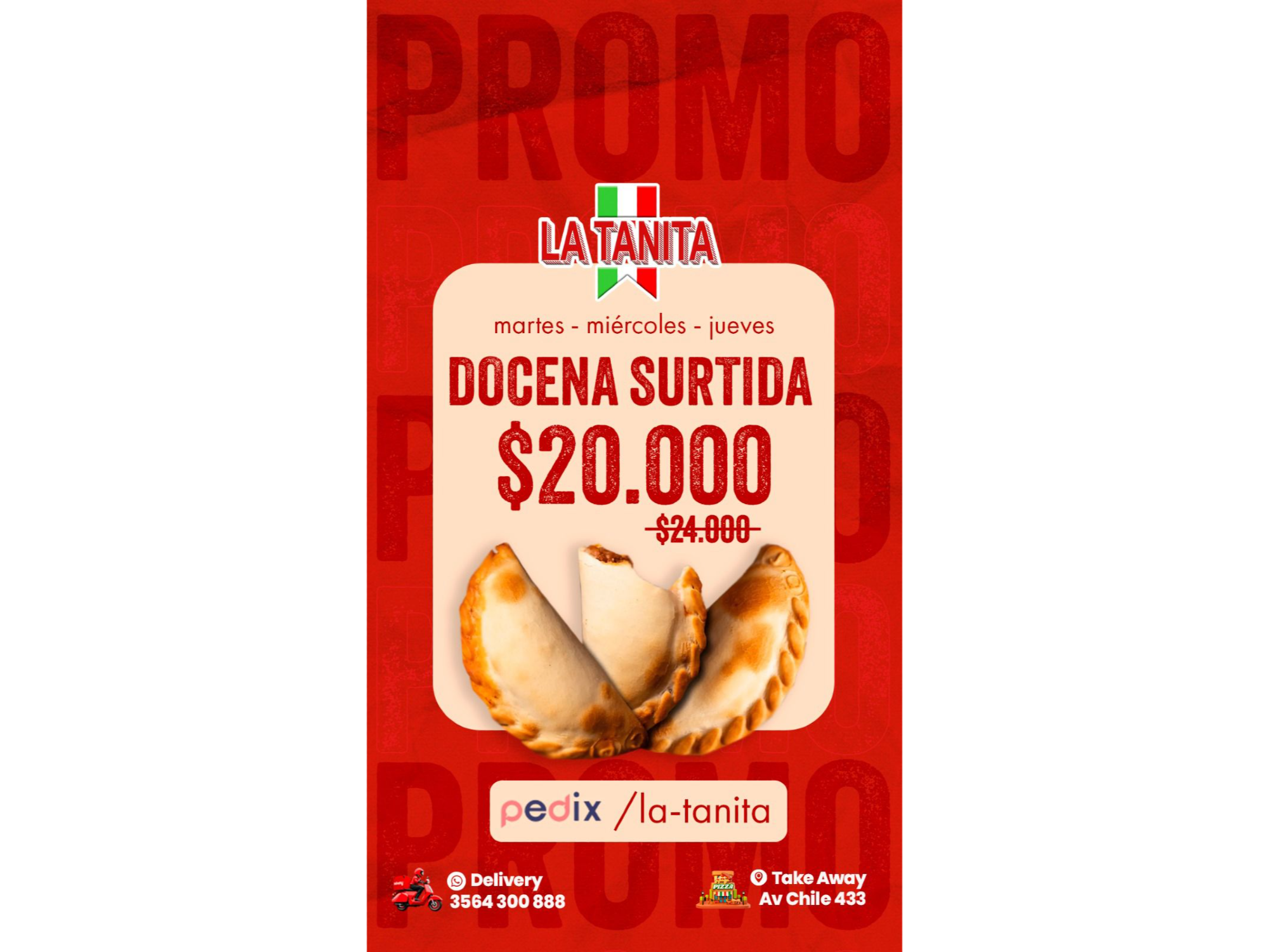 PROMO DOCENA DE EMPANADAS