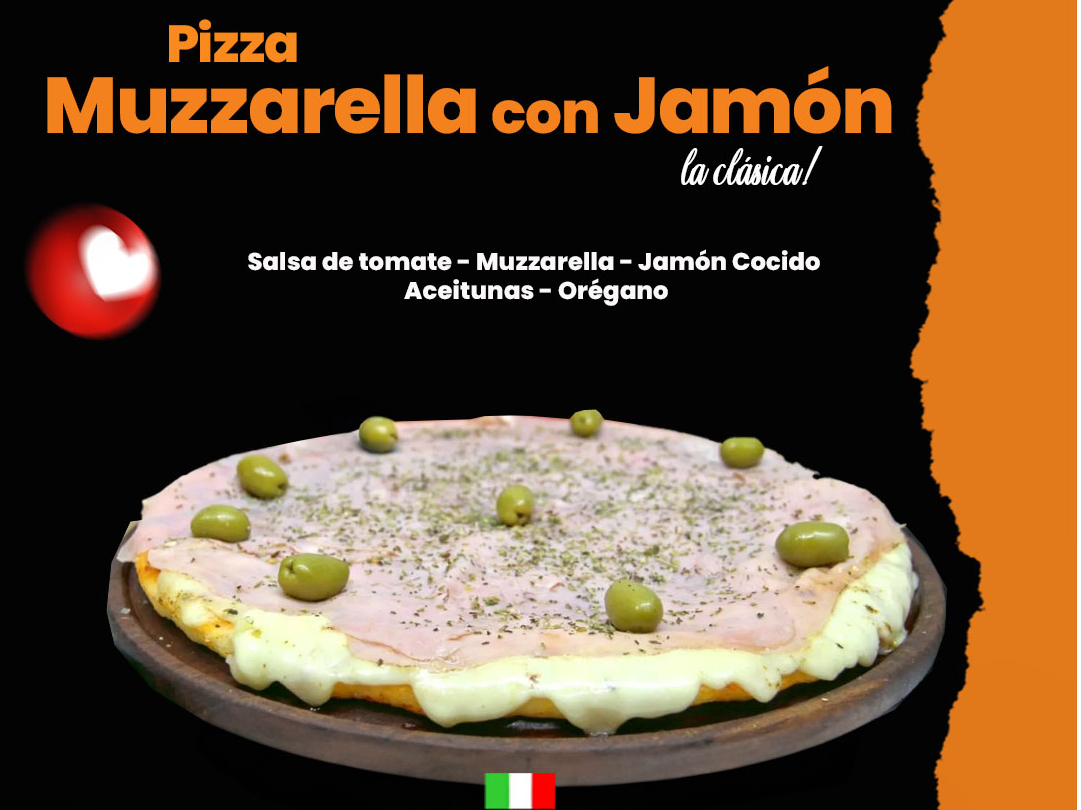 Pizza Muzzarella C/Jamón