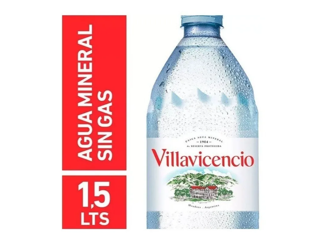 Agua Mineral x 1,5 Lts