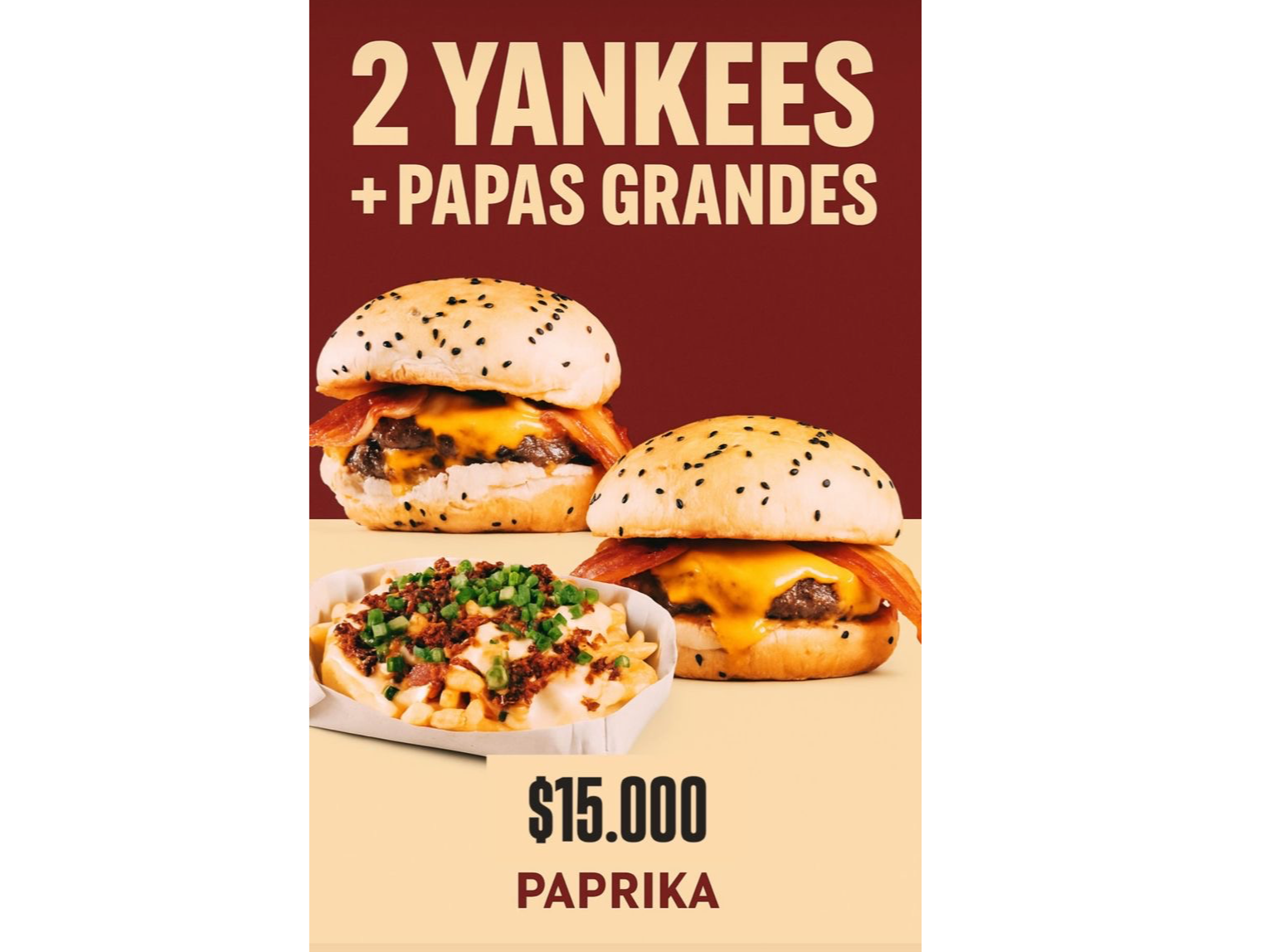2 yankee + papas cheddar