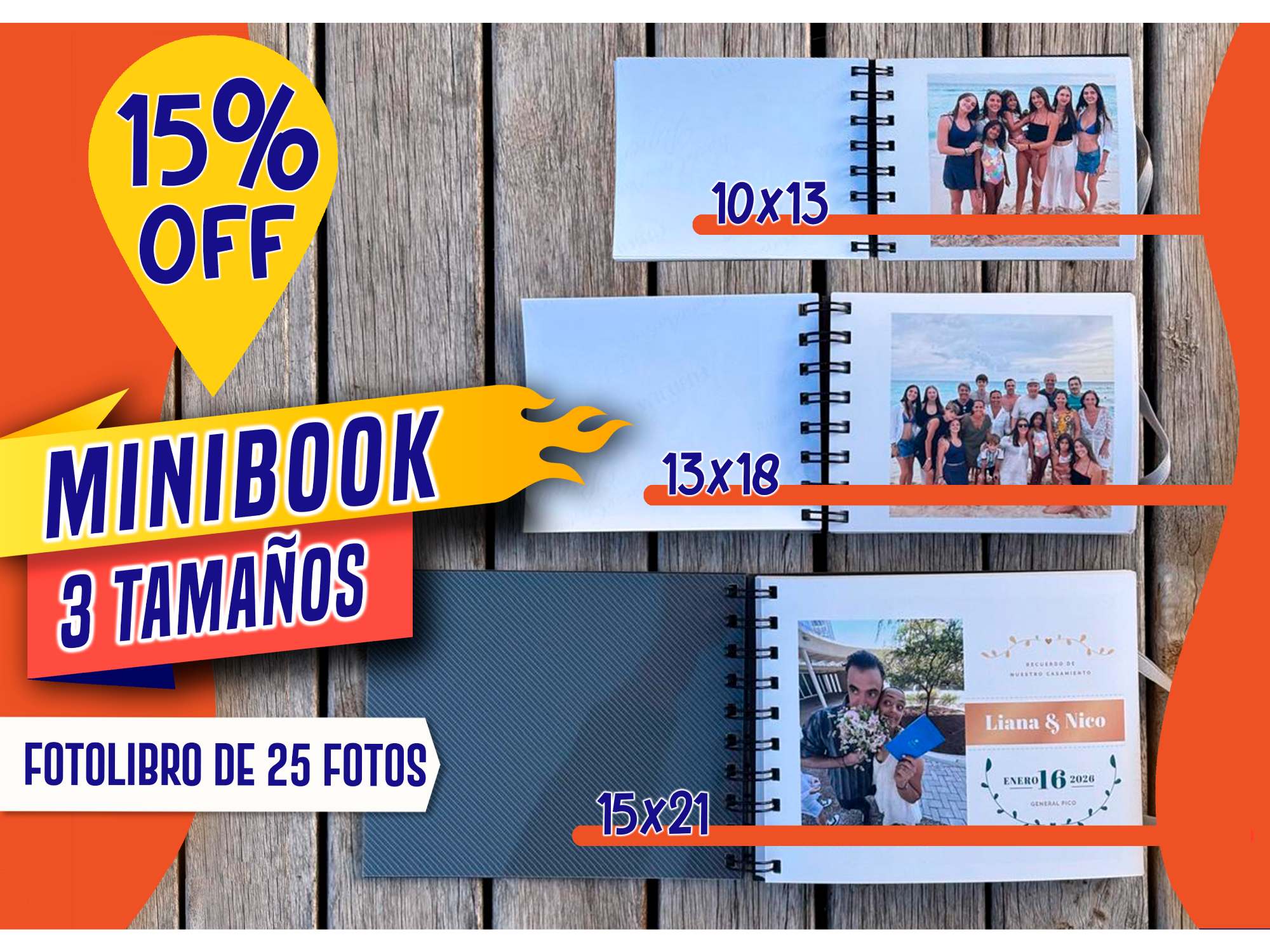 MINIBOOK 3 tamaños