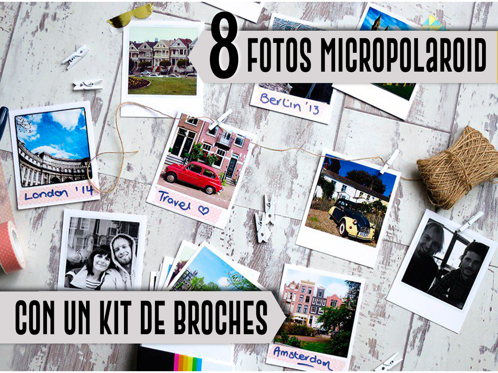 8 MICROPOLA con broches