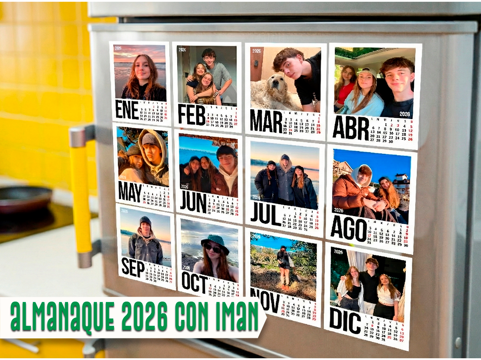 Almanaque con iman 2026