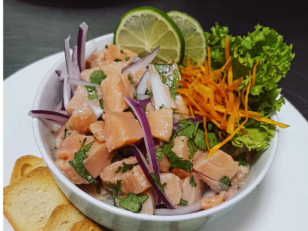 Ceviche de salmon