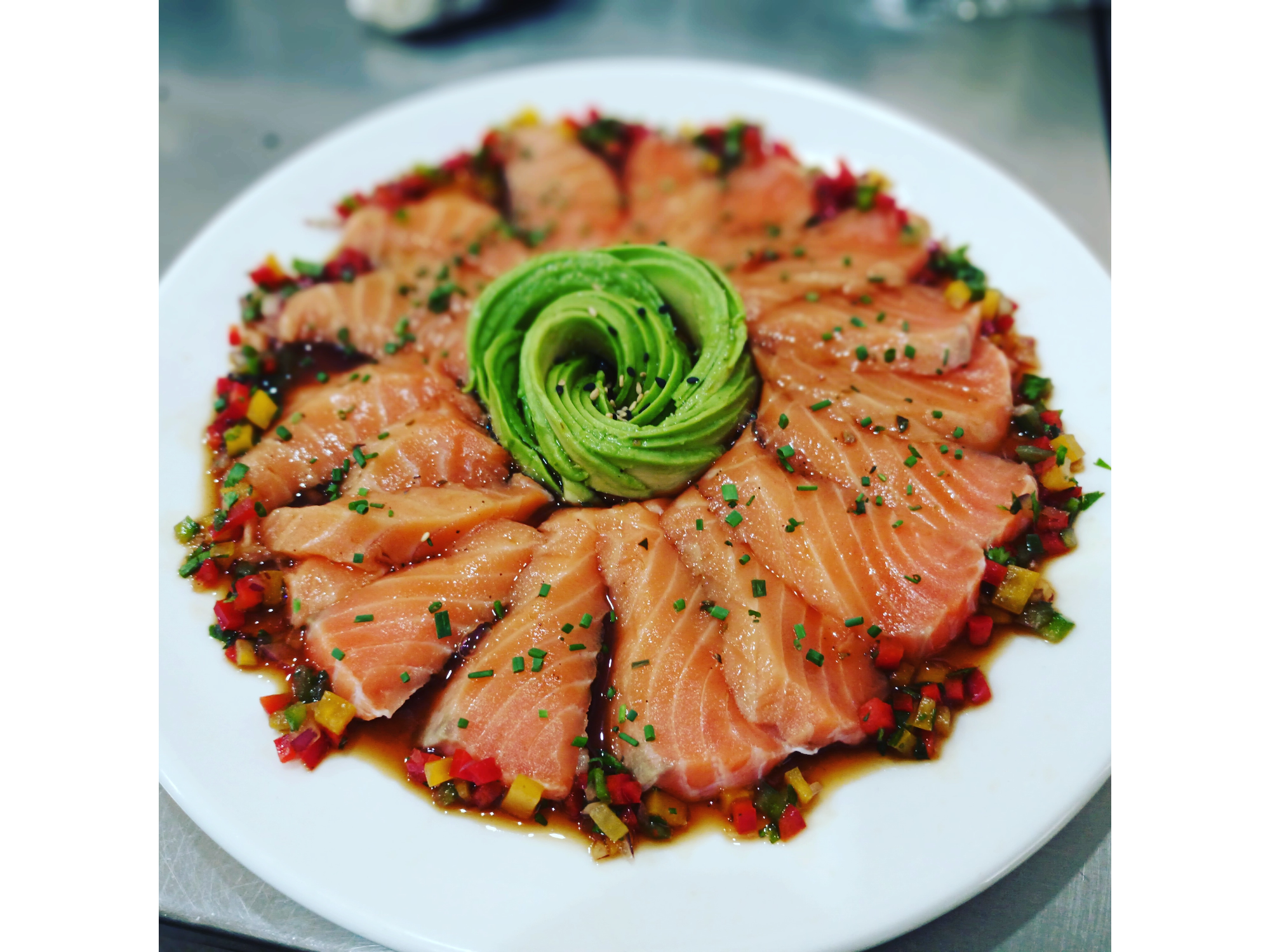 Sashimi de salmon