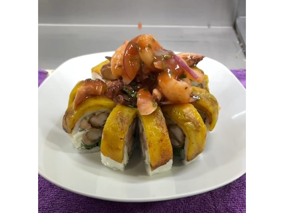 Sushi envoltura de platano