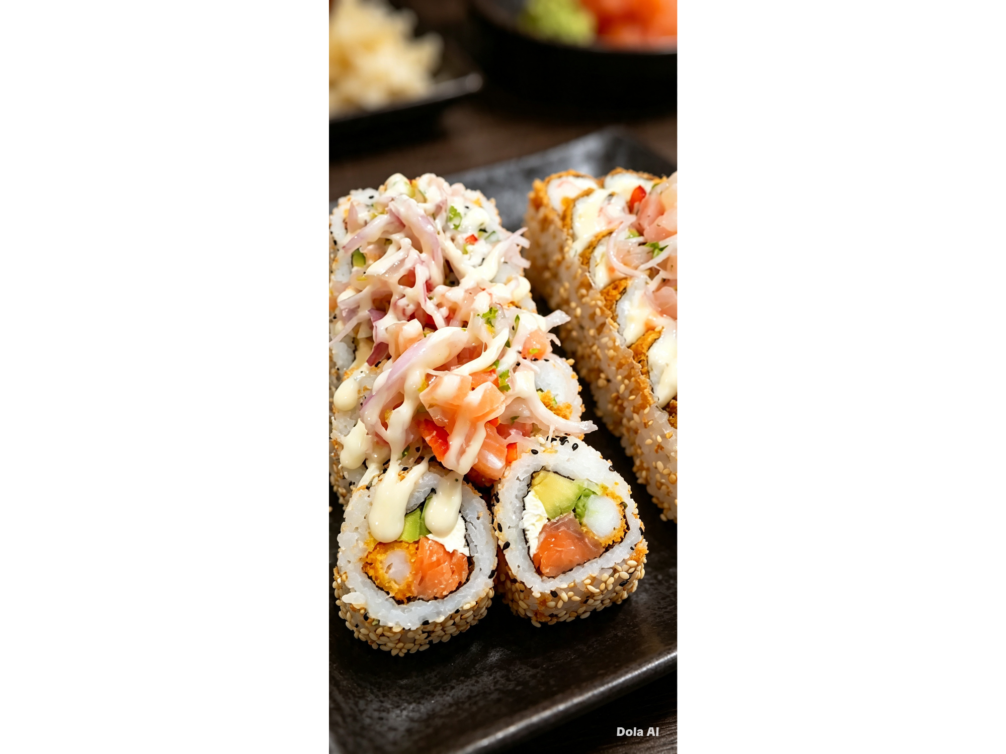 Alaska acevichado roll