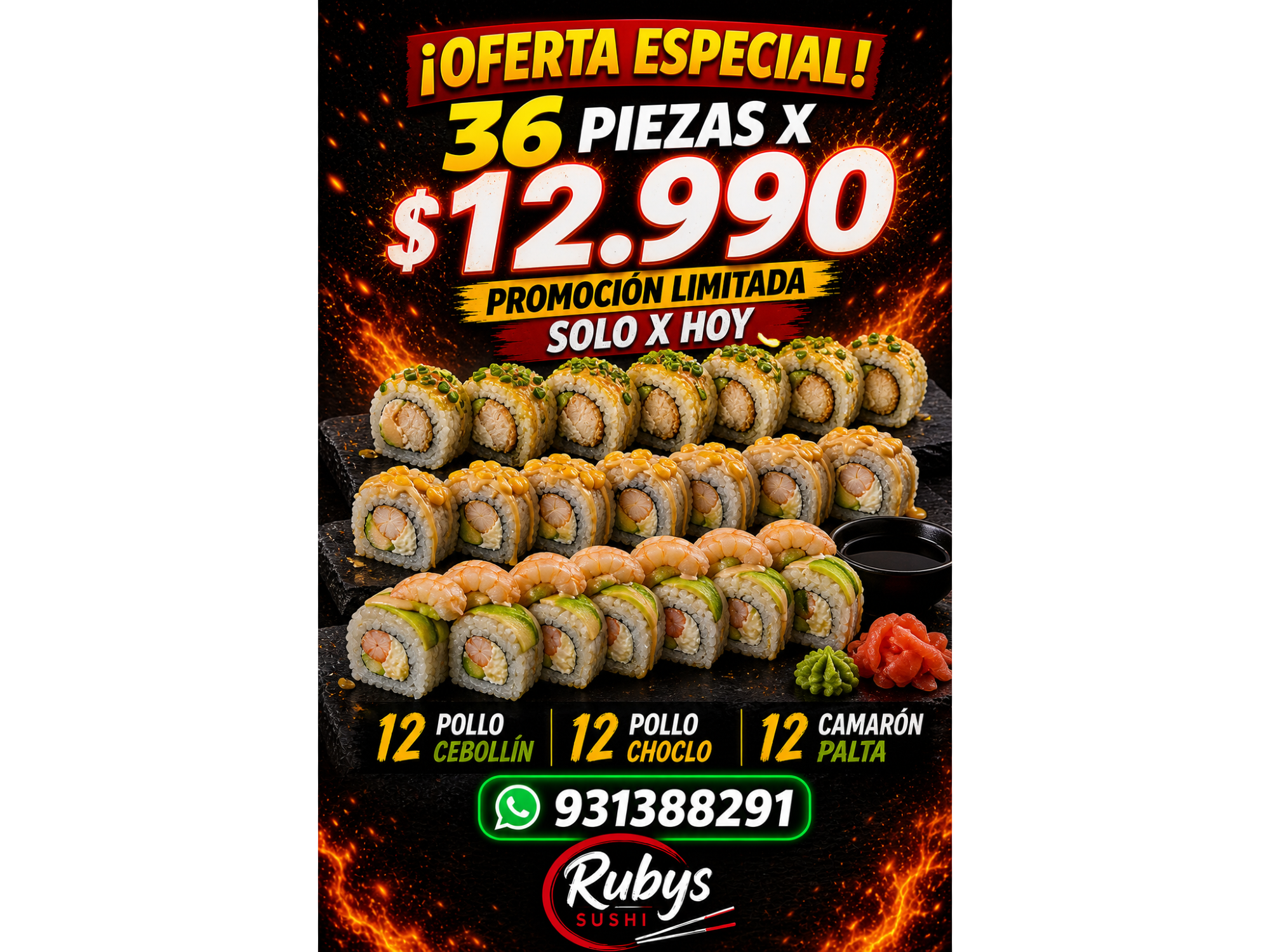 Promo tempura x 36 🔥