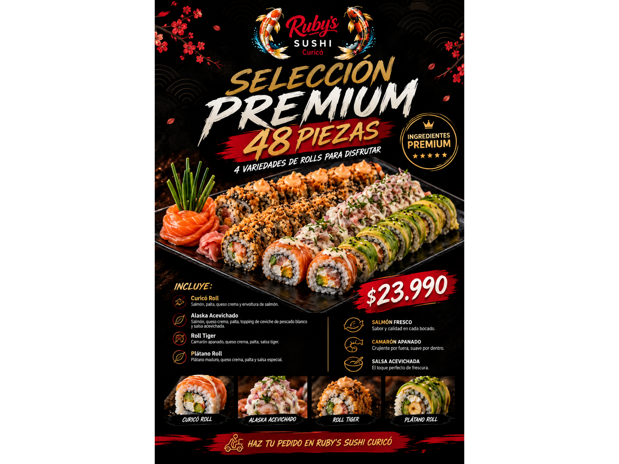 Selección Premium fría __48 piezas 🍣