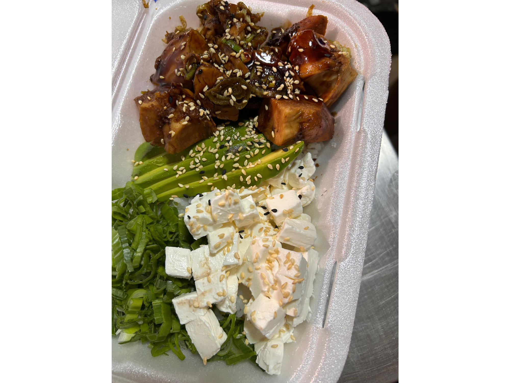 Gohan de pollo teriyaky