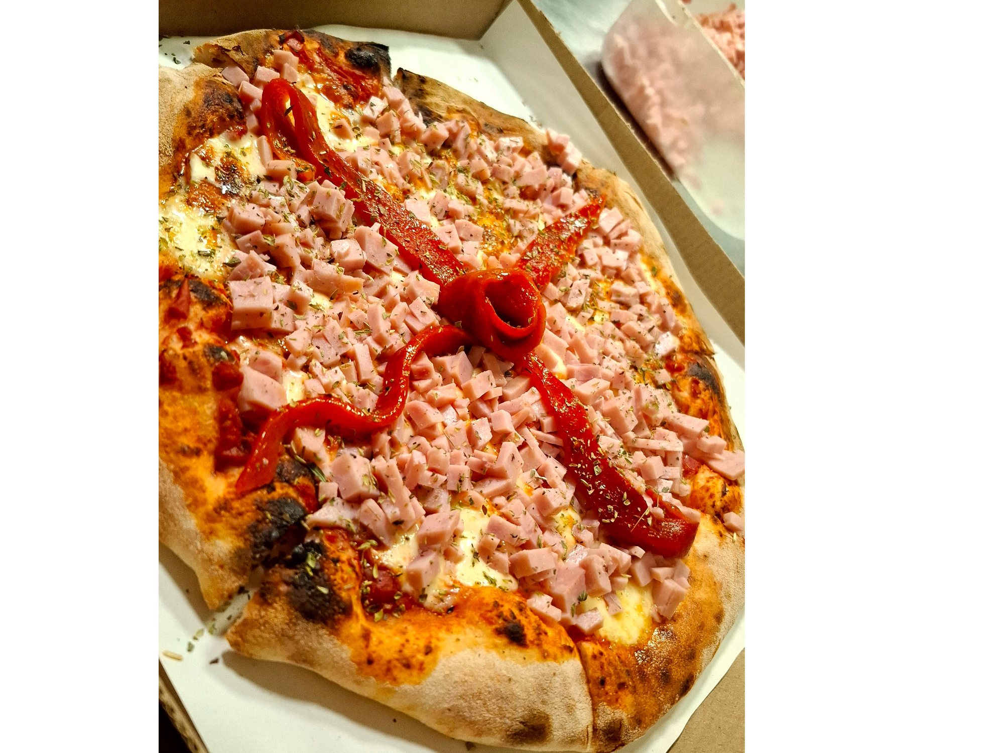 MOZZA JAMON Y MORRON